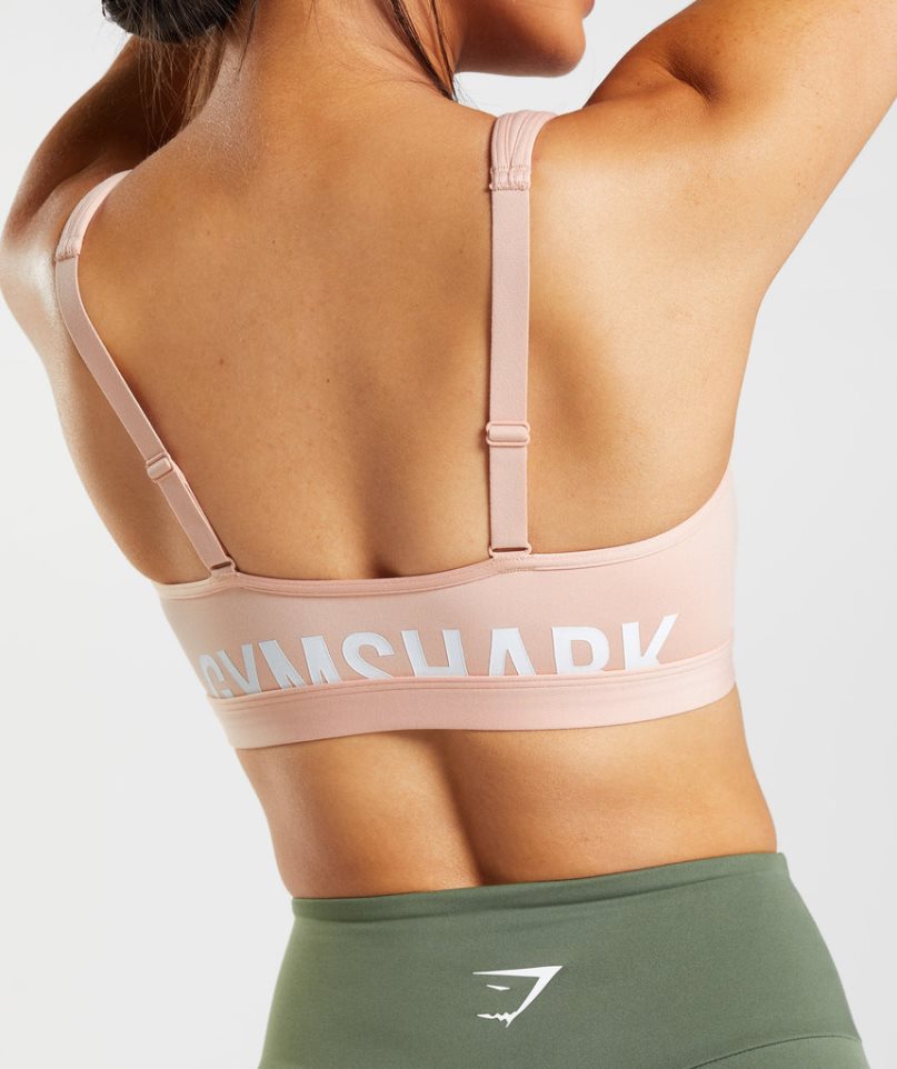 Women's Gymshark Fraction Sports Bra Pink | NZ 3KFYTI